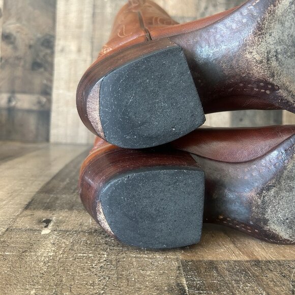 Lucchese L6616 San Antonio Vintage Western Cowboy Boots Mens 9 D - Picture 8 of 12